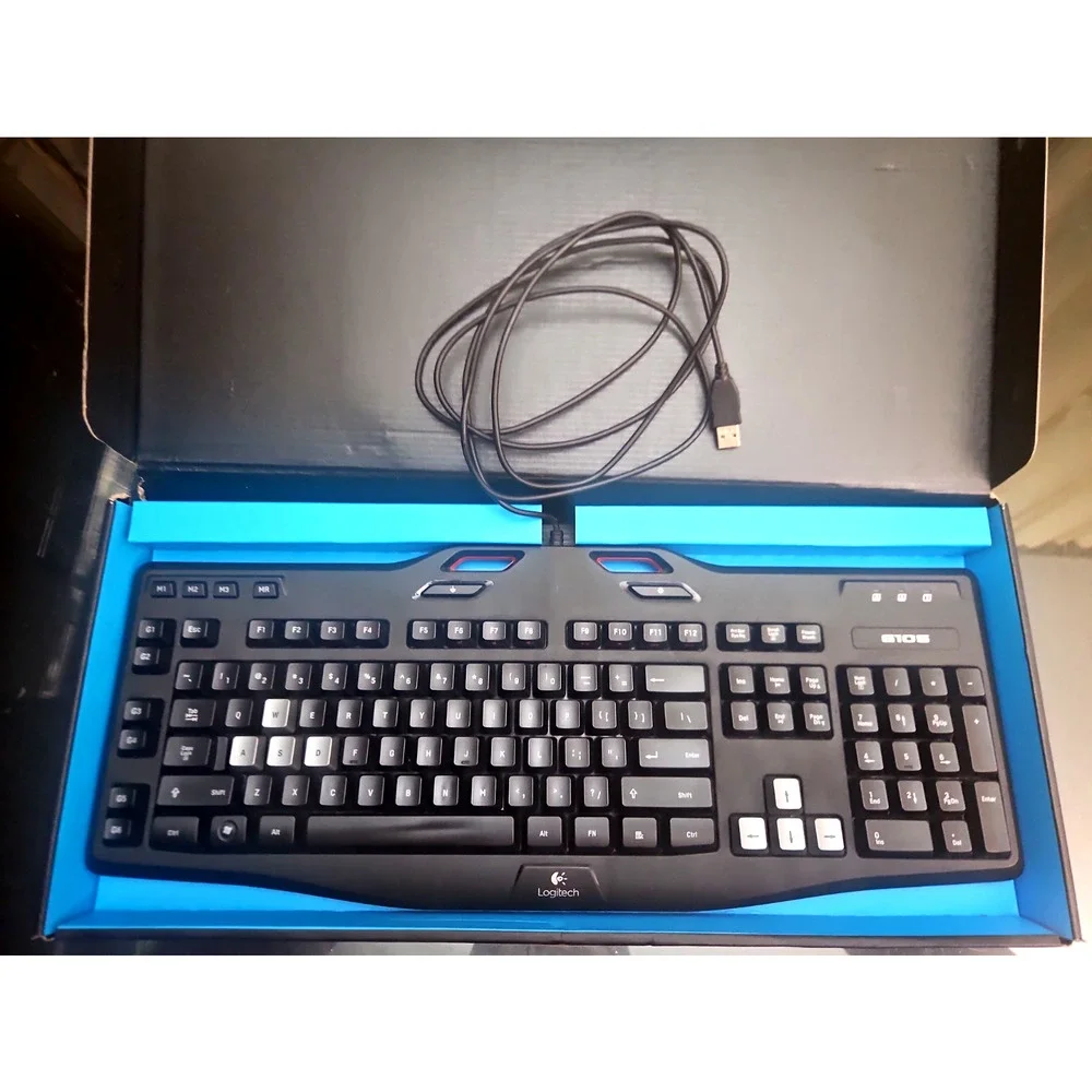 Logitech G105 Gaming Keyboard 920-006214 New Open Box Wired LED Backlight